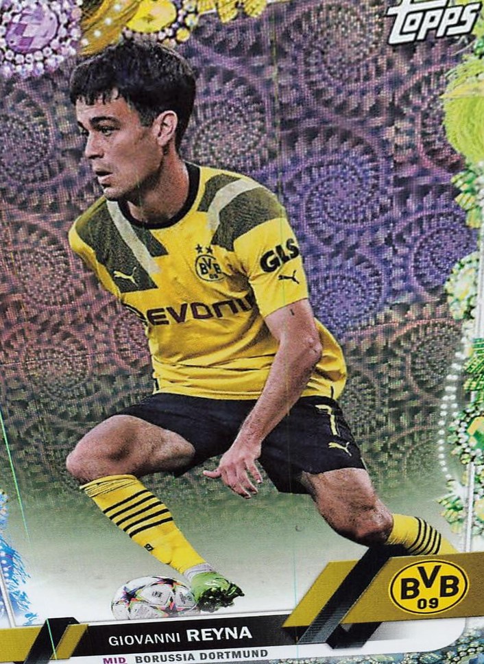 Giovanni Reyna 2022 Topps UEFA Club Competitions Carnaval Edition