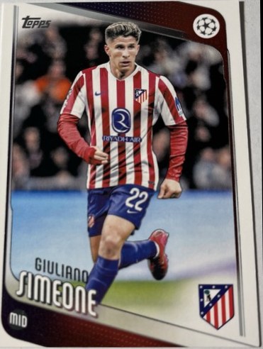Giuliano Simeone 2025 Topps Champions League /100