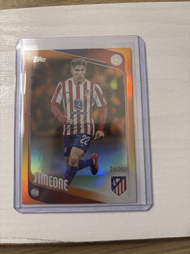 Giuliano Simeone 2024 Topps Chrome Orange Refractor