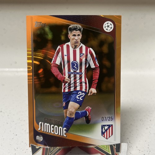 Giuliano Simeone 2025 Topps Competiciones de Clubes UEFA Orange /25