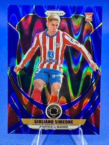 Giuliano Simeone 2025 Panini Prizm Club World Cup Blue Seismic /275