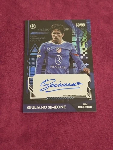 Giuliano Simeone 2025 Topps UCC Knockout Refractor /99