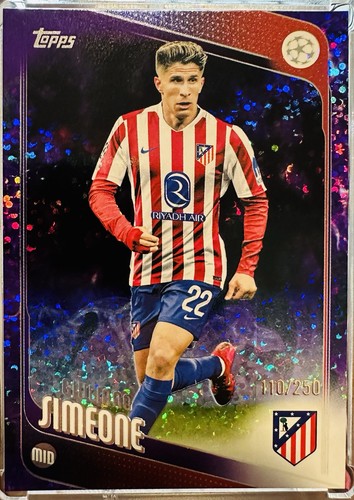 Giuliano Simeone 2025 Topps UEFA Champions League Purple /250