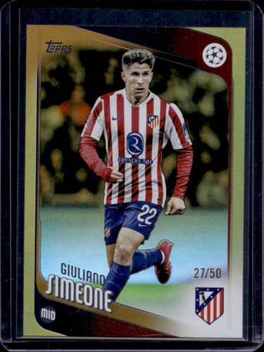 Giuliano Simeone 2025 Topps UEFA Gold /50