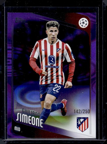 Giuliano Simeone 2025 Topps UEFA Purple Raindrops /250