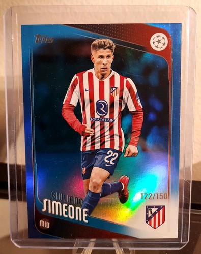 Giuliano Simeone 2025 Topps UEFA UCC Blue Foil /150