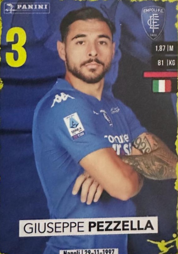 Giuseppe Pezzella 2023 Panini Calciatori Stickers