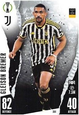 Gleison Bremer 2023 Topps Match Attax UEFA Club Competitions