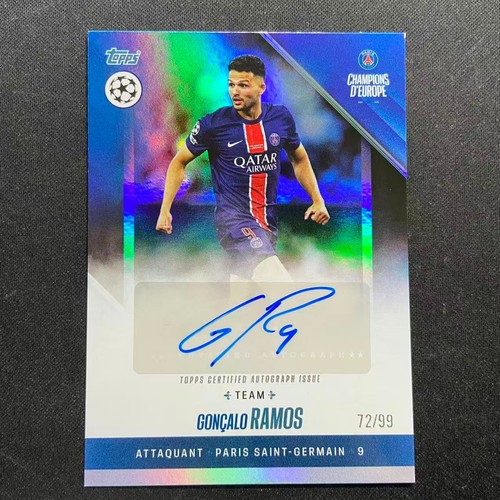Gonçalo Ramos 2025 Topps Champions D'Europe Blue 72/99