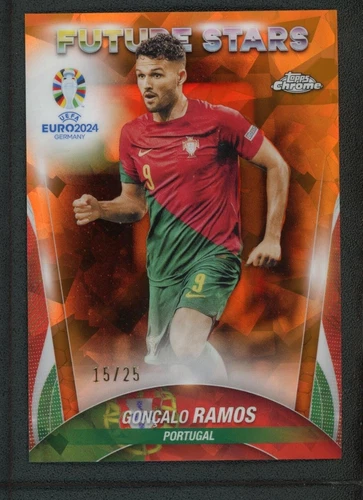 Gonçalo Ramos 2024 Topps Chrome Ice Cracked Orange /25