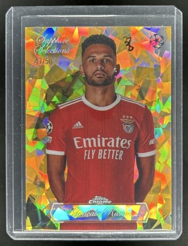 Gonçalo Ramos 2022 Topps Cromo Zafiro UEFA Oro Refractor /50