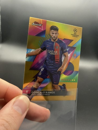 Gonçalo Ramos 2023 Topps Finest Gold Refractor /50
