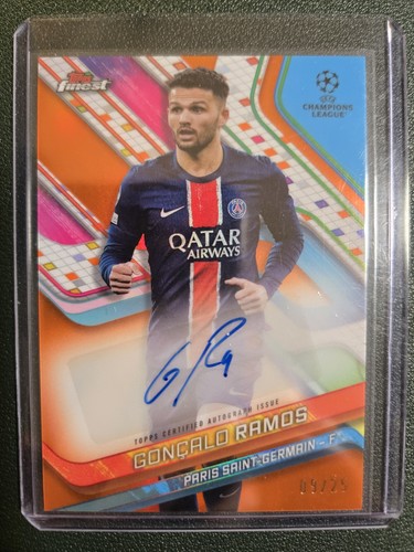 Gonçalo Ramos 2025 Topps Finest Naranja /25