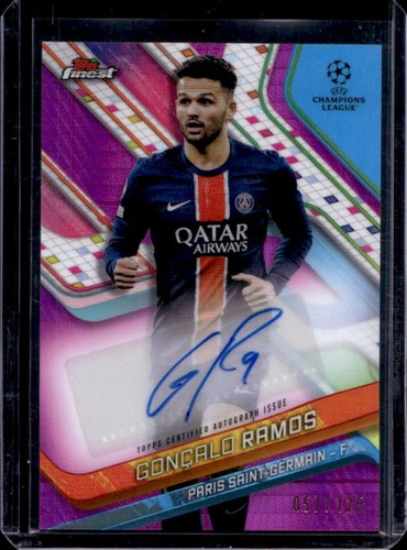 Gonçalo Ramos 2024 Topps Finest Pink Prism Refractor /125