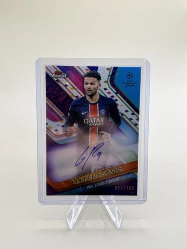 Gonçalo Ramos 2024 Topps Finest Purple Shimmer /199