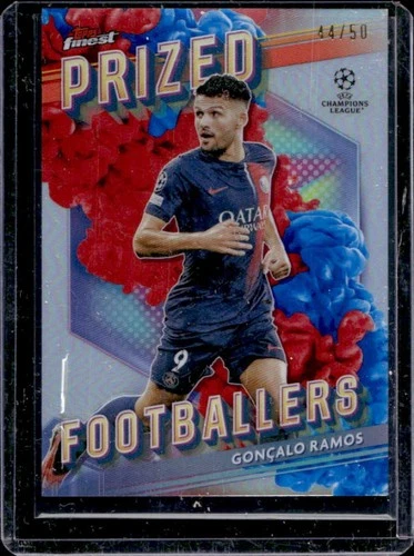 Gonçalo Ramos 2023 Panini Finest UEFA Blue/Red /50