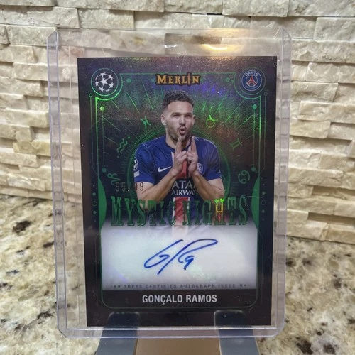 Gonçalo Ramos 2024 Topps Merlin Chrome Green /99