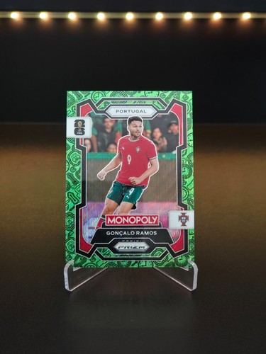 Gonçalo Ramos 2026 Panini Monopoly Prizm FIFA World Cup Soccer Green Wave