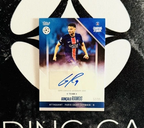 Gonçalo Ramos 2024 Topps PSG Champions d'Europe Blue /99