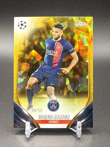 Gonçalo Ramos 2023 Topps UEFA 2023-24 Gold Refractor /50