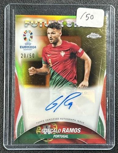 Goncalo Ramos 2023 Topps Chrome Gold Refractor /50