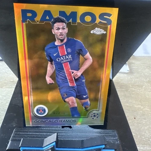 Goncalo Ramos 2024 Topps Chrome Gold Refractor /50