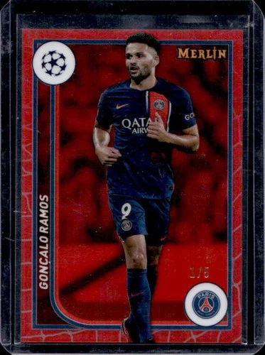 Goncalo Ramos 2023 Topps Chrome Merlin Chrome Red Refractor /5