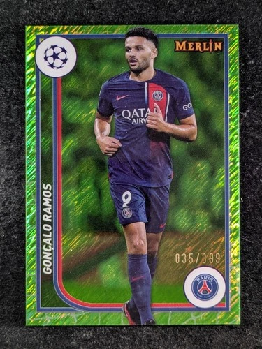 Goncalo Ramos 2023 Topps Chrome Merlin Neon Green Shimmer /399