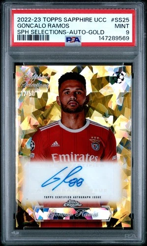 Goncalo Ramos 2022 Topps Chrome Sapphire Gold /50