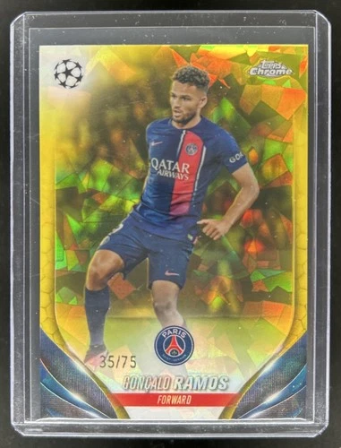 Goncalo Ramos 2024 Topps Chrome Sapphire Yellow /75