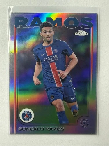 Goncalo Ramos 2024 Topps Chrome UEFA Club Competitions Refractor