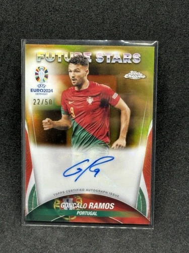 Goncalo Ramos 2024 Topps Chrome UEFA Euro Gold /50
