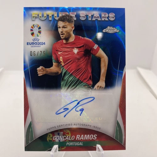 Goncalo Ramos 2024 Topps Chrome UEFA Euro Refractor /75