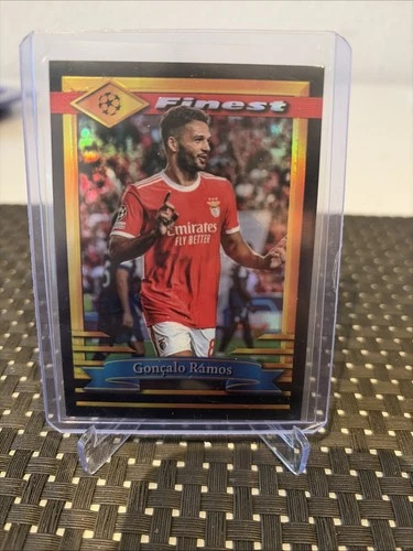 Goncalo Ramos 2023 Topps Finest Black Refractor /25