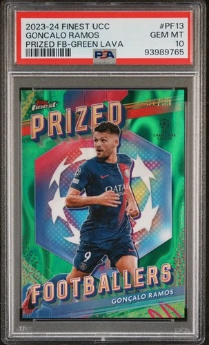 Goncalo Ramos 2023 Topps Finest Green Lava /99