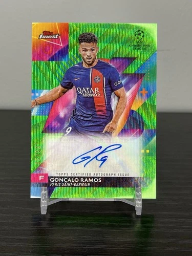 Goncalo Ramos 2023 Topps Finest Green Wave Refractor /99