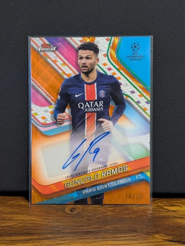 Goncalo Ramos 2024 Topps Finest Orange Prizm /25
