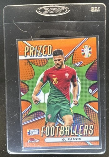 Goncalo Ramos 2023 Panini Finest Orange Refractor /25