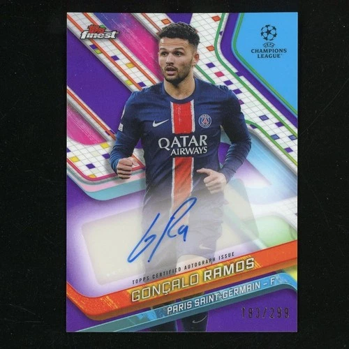 Goncalo Ramos 2024 Topps Finest Purple /299