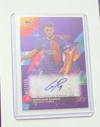 Goncalo Ramos 2023 Topps Finest Purple Shimmer /199