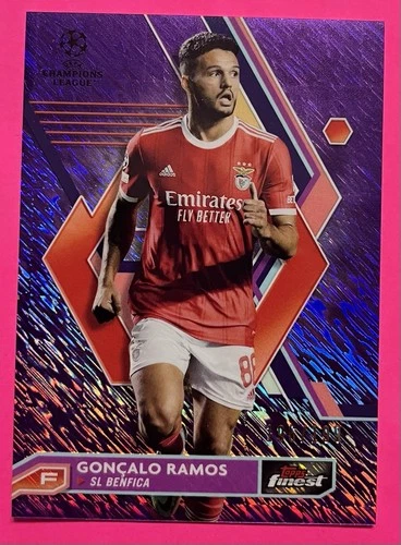 Goncalo Ramos 2022 Topps Finest Purple Shimmer /199