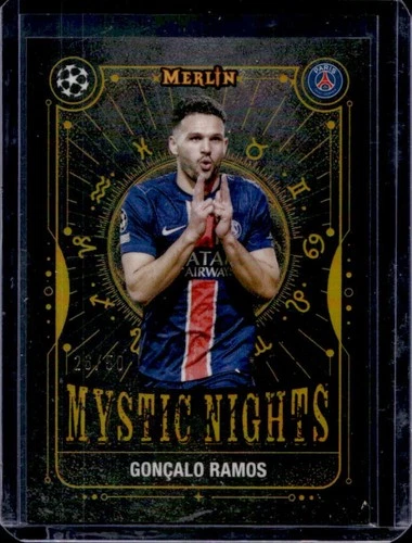 Goncalo Ramos 2024 Topps Merlin Chrome UEFA Gold Refractor /50