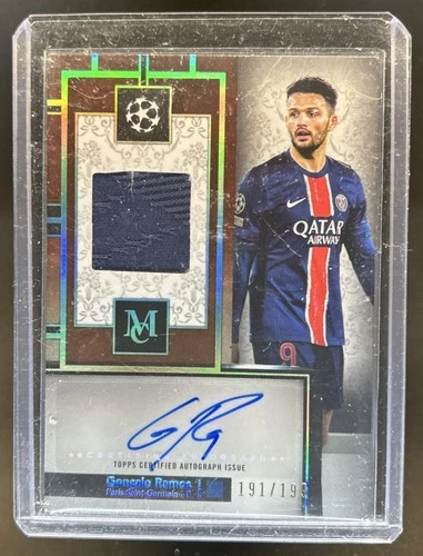 Goncalo Ramos 2024 Topps Museum Collection UEFA Aquamarine /199