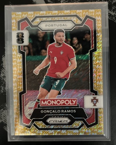 Goncalo Ramos 2026 Panini Prizm Gold Big Money Shimmer /500