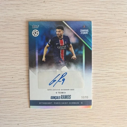 Goncalo Ramos 2024 Topps PSG Team Champion D'Europe Blue /99