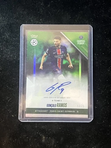 Goncalo Ramos 2024 Topps PSG Team Set Green /75