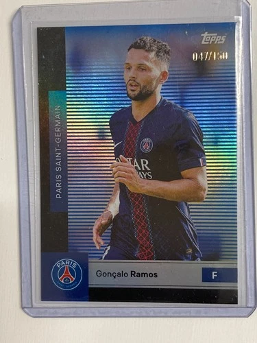Goncalo Ramos 2026 Topps PSG Team Set PSG Parallel /150