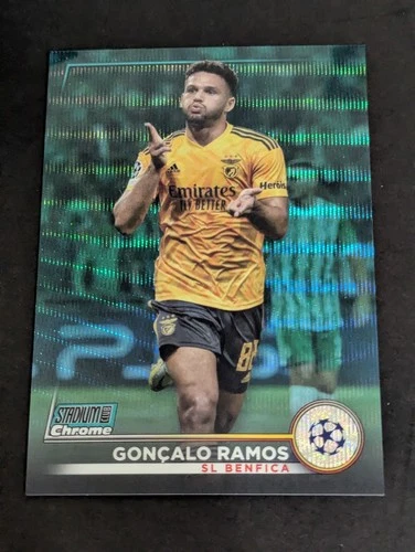 Goncalo Ramos 2023 Topps Stadium Club Chrome Aqua /225