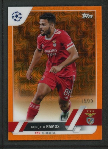 Goncalo Ramos 2023 Topps UEFA Champions League Mojo Orange /25
