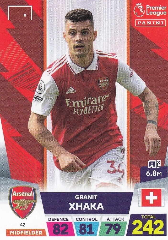 Granit Xhaka 2023 Panini Adrenalyn XL Premier League
